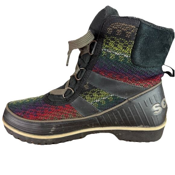 SOREL Women's Size 7 Tivoli II Suede Boot NL2091-010 Faux Fur Lace Up Waterproof - Picture 9 of 11